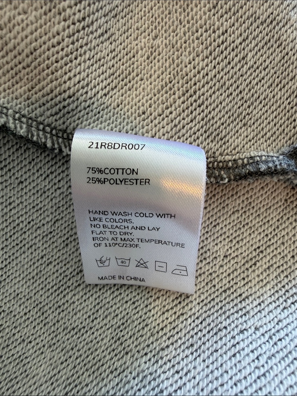 NAP Cozy Oversized Hooded Sweatshirt Dress - Charcoal Gray XXL - Picture 7 of 7